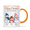 Personalised Snowman Family Christmas Mug, view 11