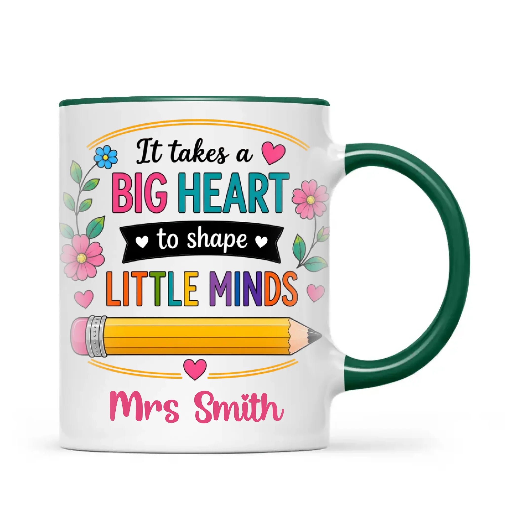 Personalised It Takes a Big Heart Teacher Mug, view 20