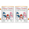 Personalised Snowman Family Christmas Mug, view 12