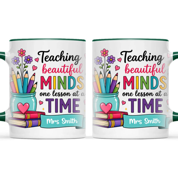 Personalised Teaching Beautiful Minds Teacher Mug, view 21