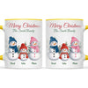 Personalised Snowman Family Christmas Mug, view 18