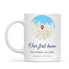 Personalised Street Map Our Home Mug