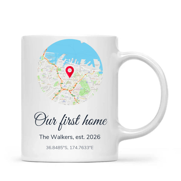 Personalised Street Map Our Home Mug, view 2