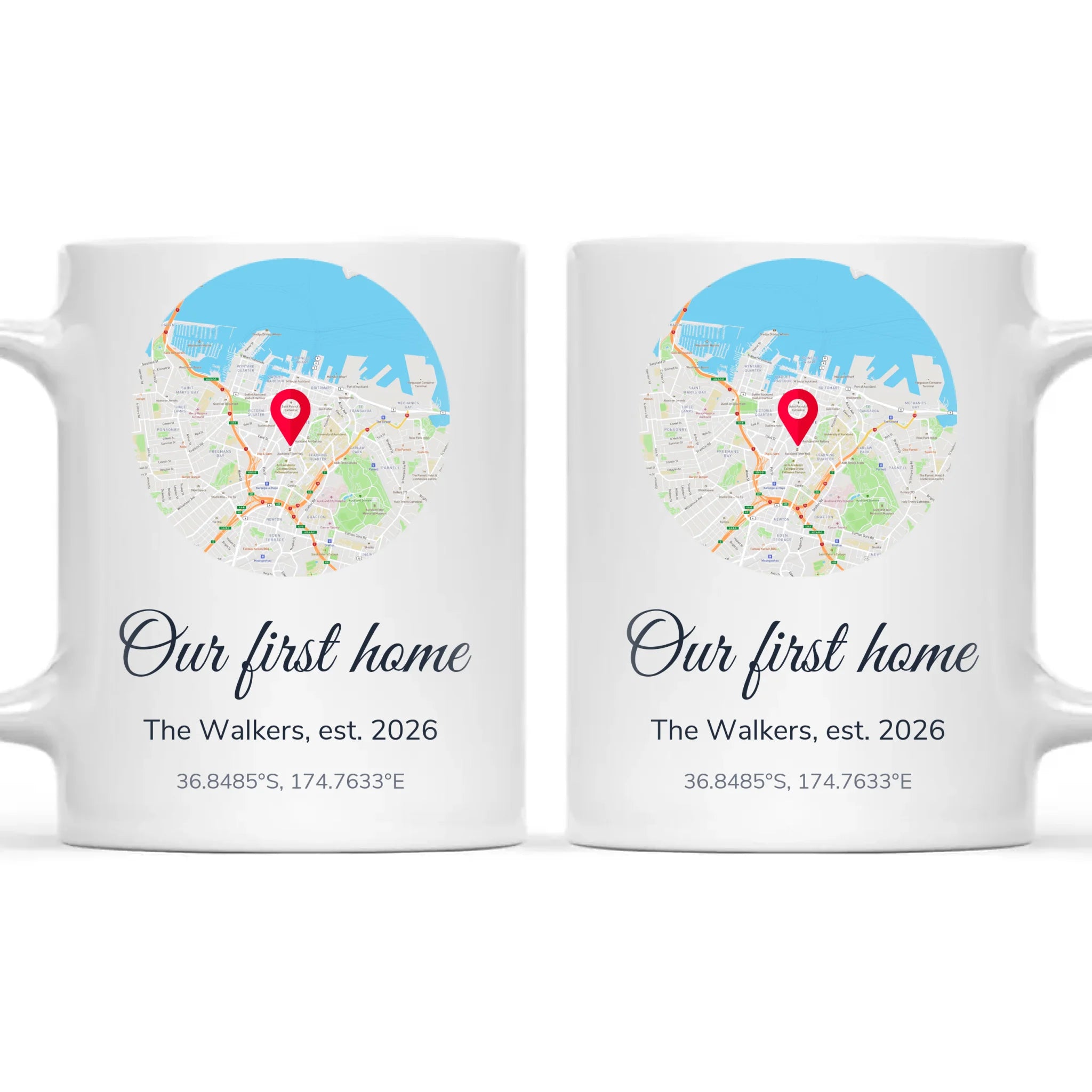 Personalised Street Map Our Home Mug, view 3
