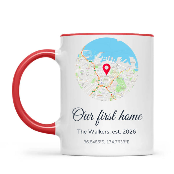 Personalised Street Map Our Home Mug, view 4