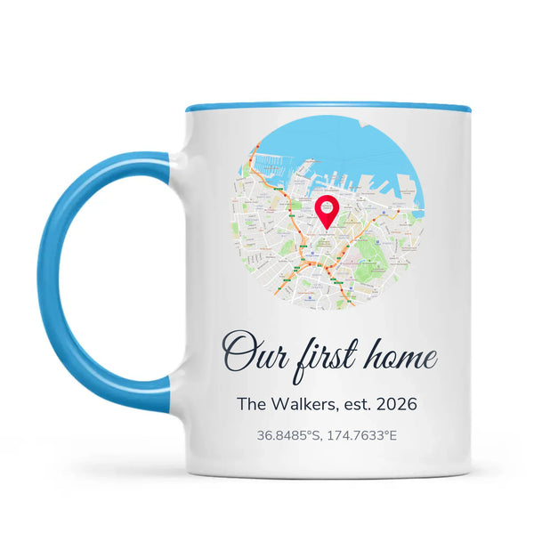 Personalised Street Map Our Home Mug, view 7