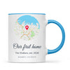Personalised Street Map Our Home Mug, view 8