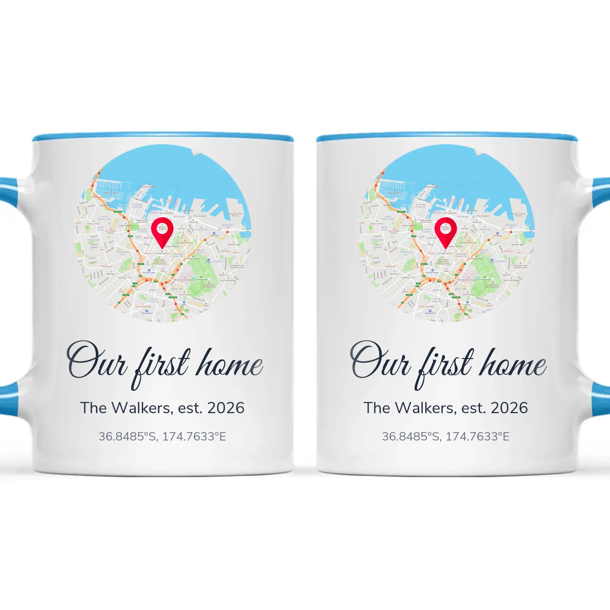 Personalised Street Map Our Home Mug, view 9