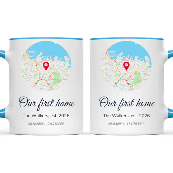 Personalised Street Map Our Home Mug, view 9