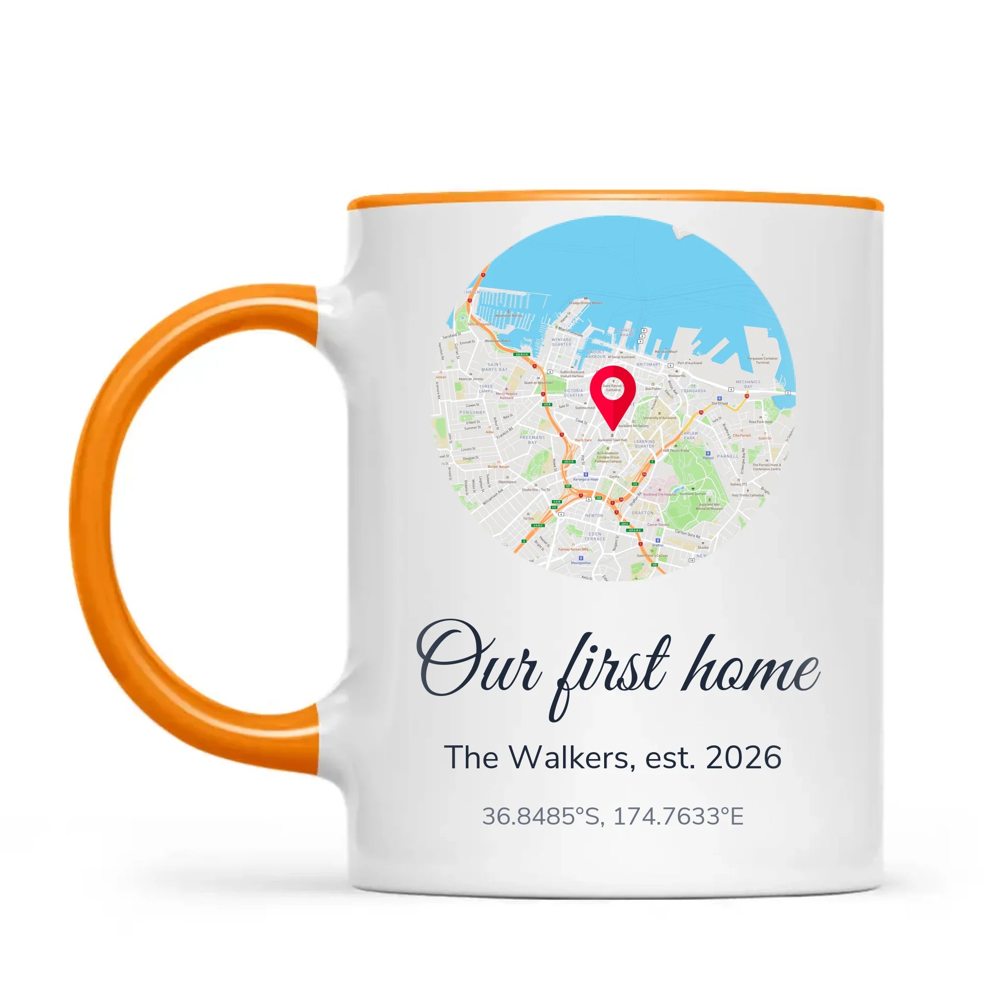 Personalised Street Map Our Home Mug, view 10