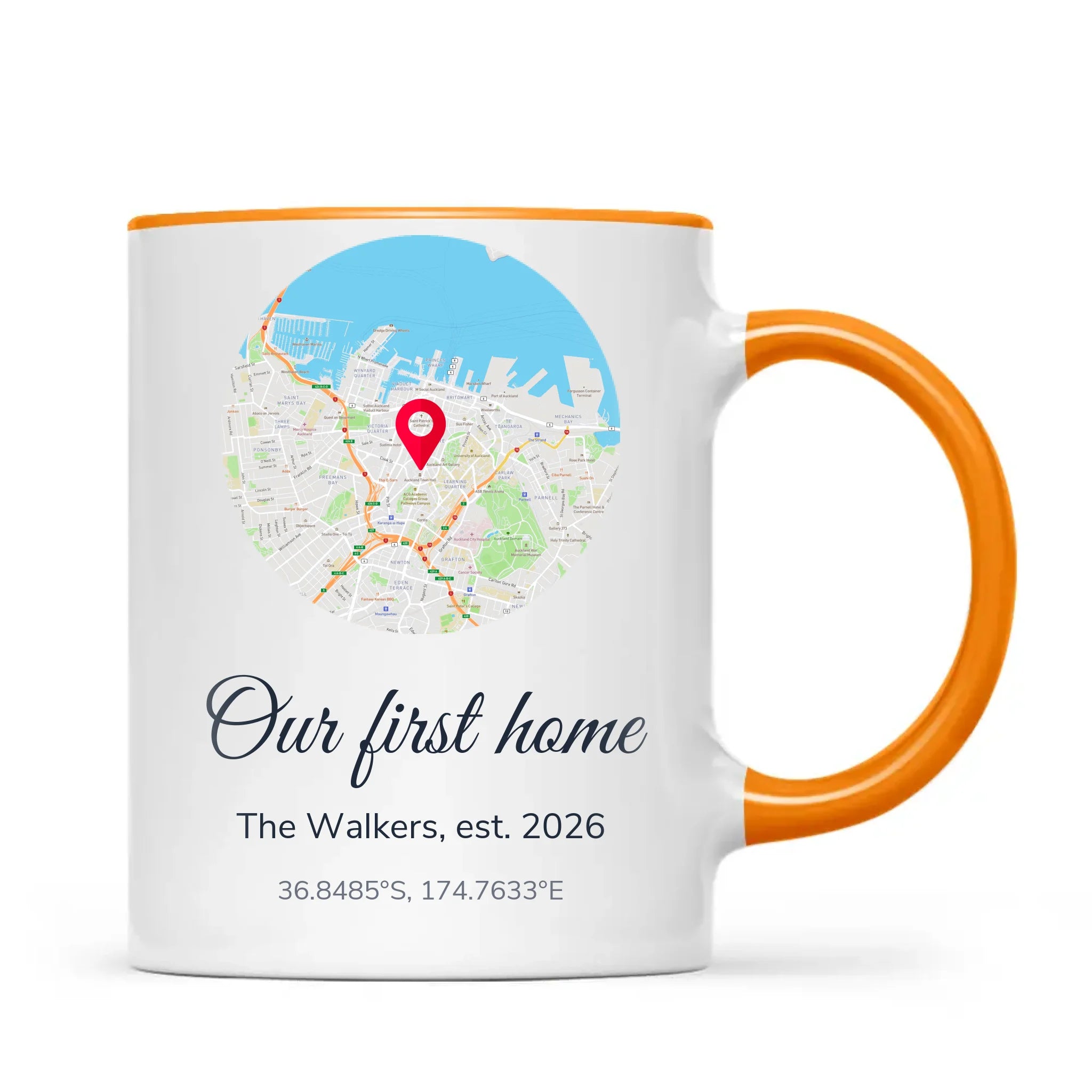 Personalised Street Map Our Home Mug, view 11