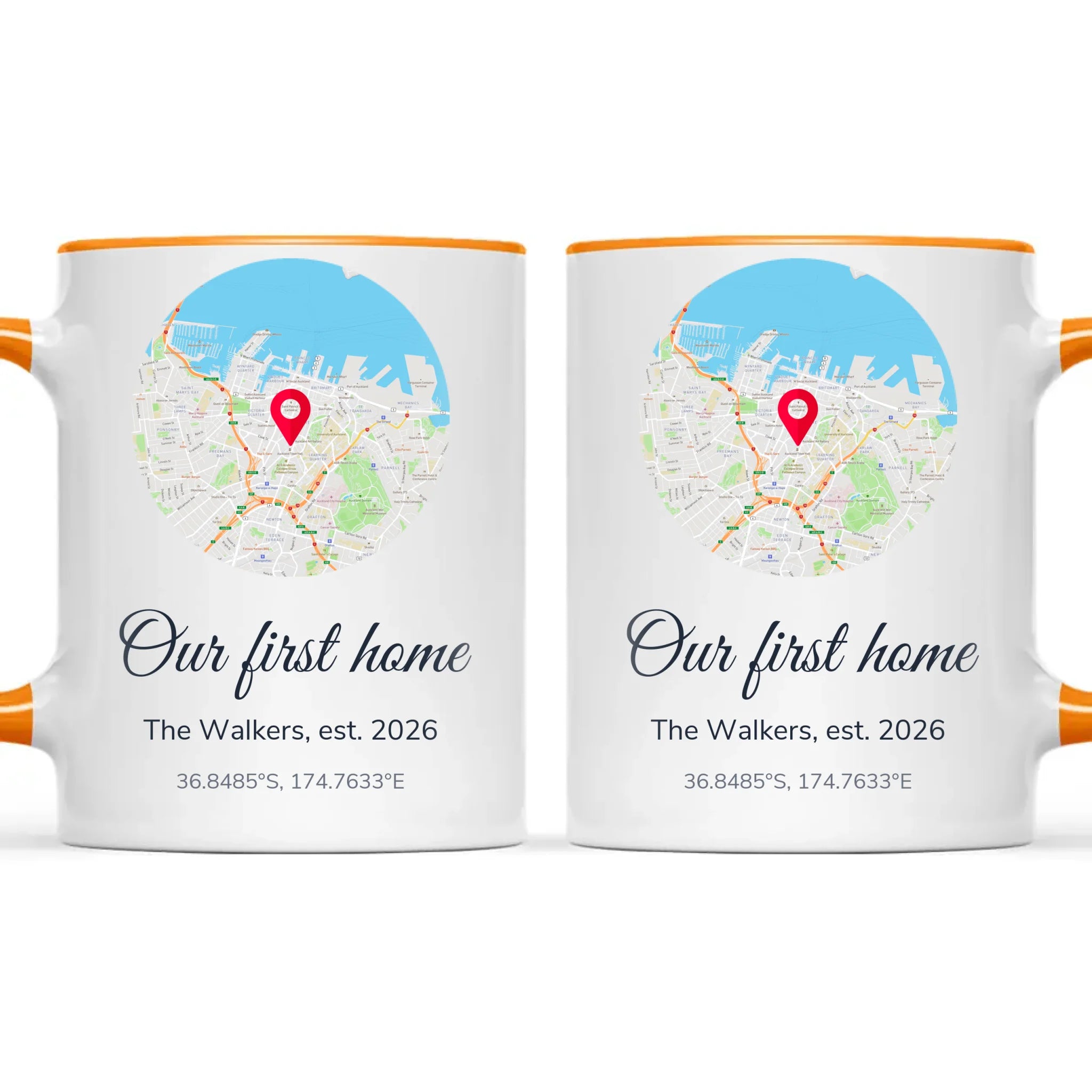 Personalised Street Map Our Home Mug, view 12