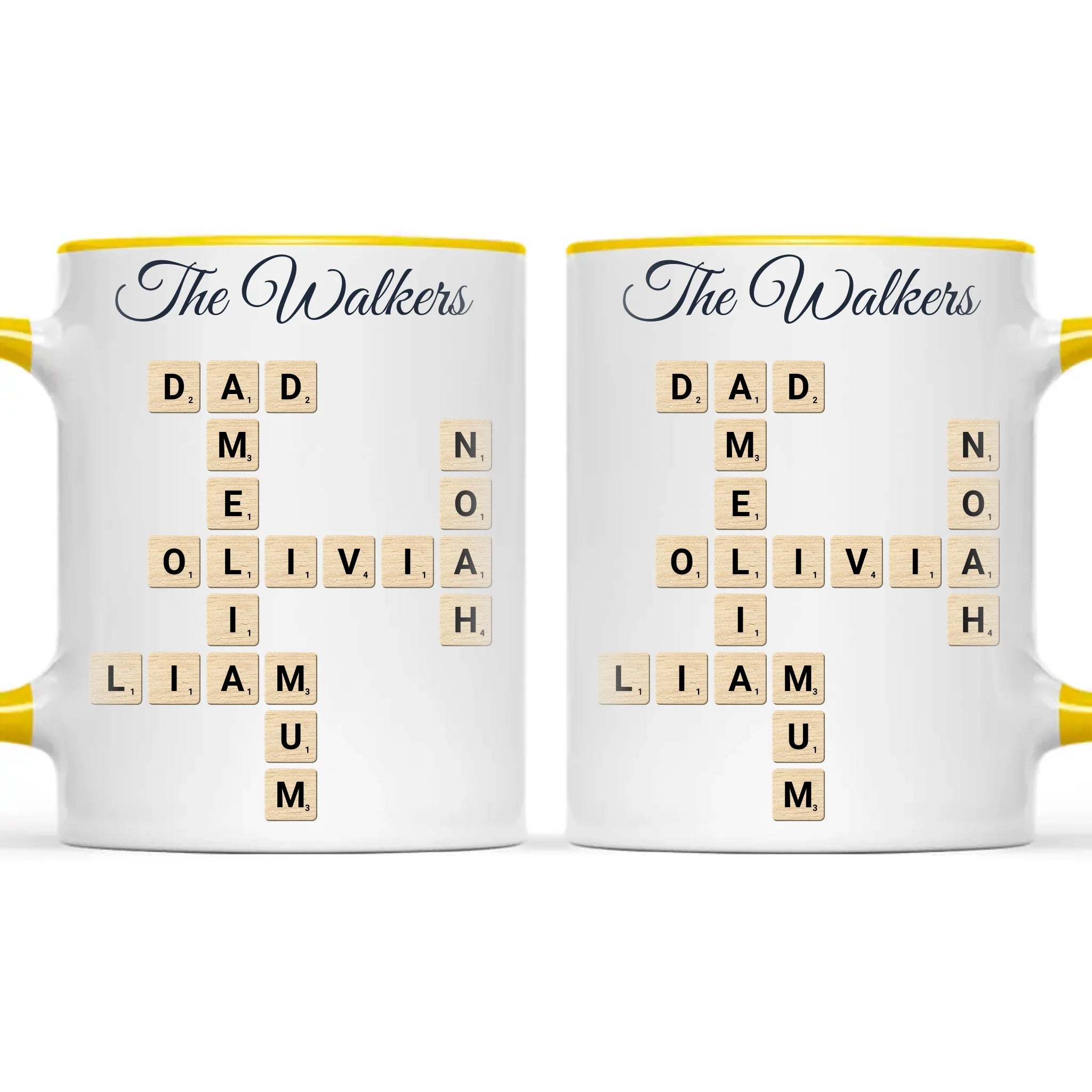 Personalised Family Names Crossword Mug, view 18