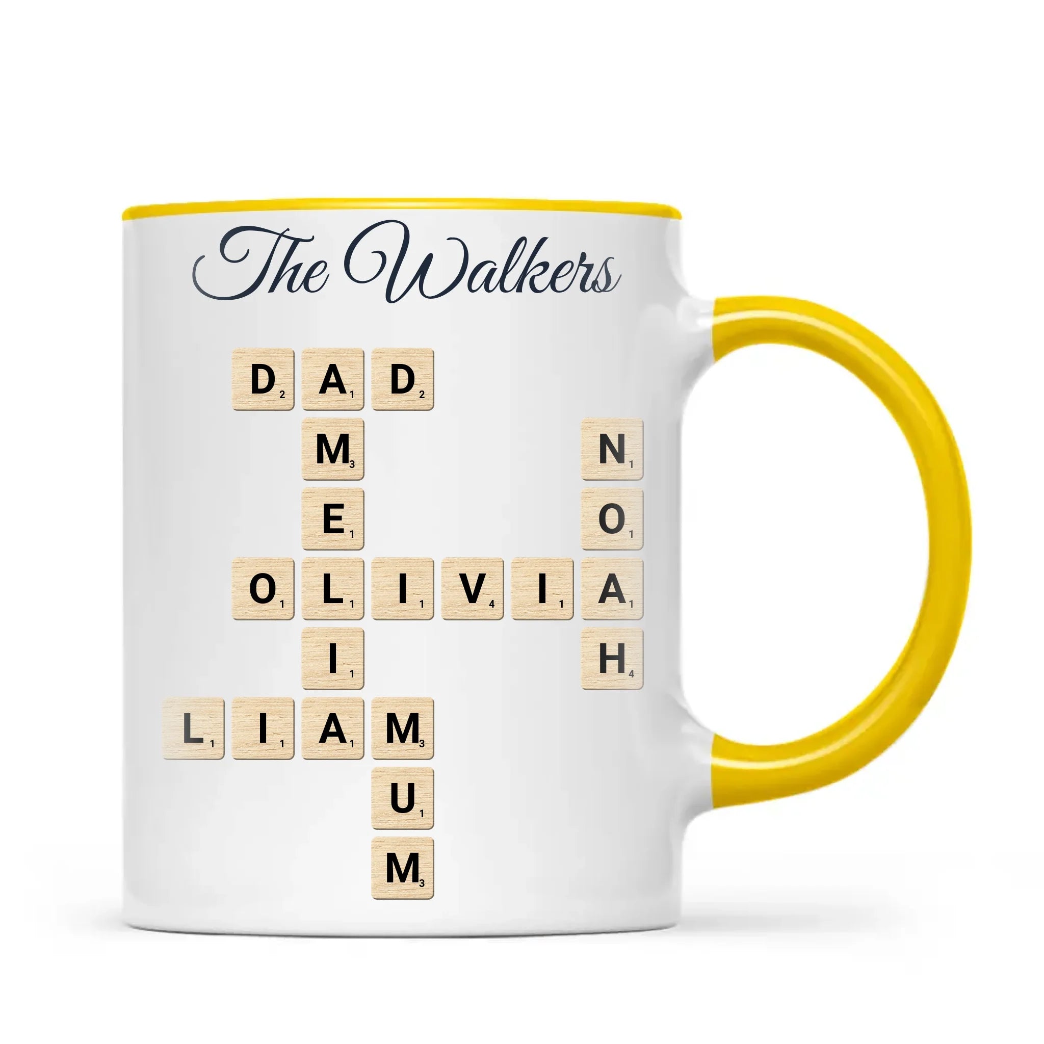 Personalised Family Names Crossword Mug, view 17