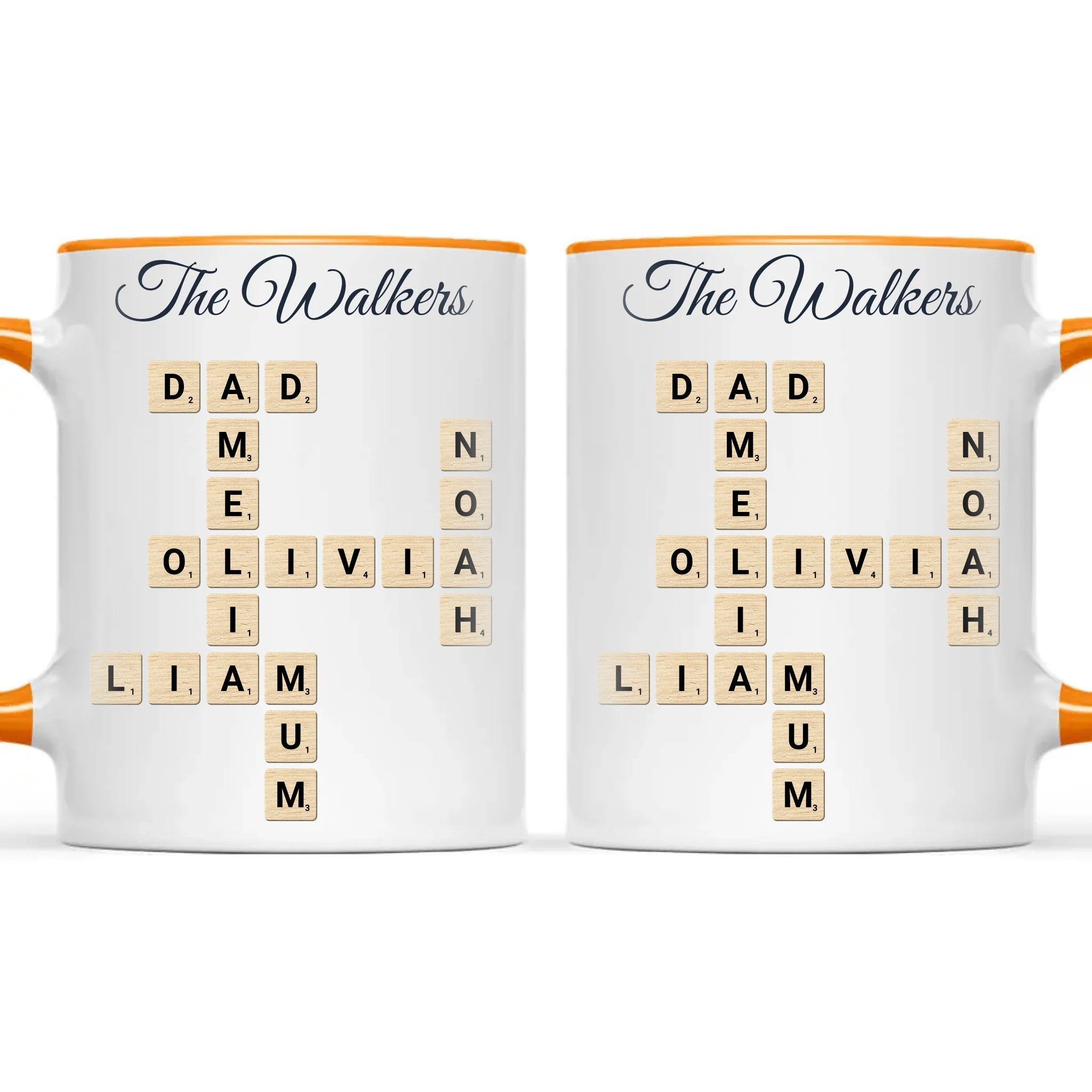 Personalised Family Names Crossword Mug, view 12