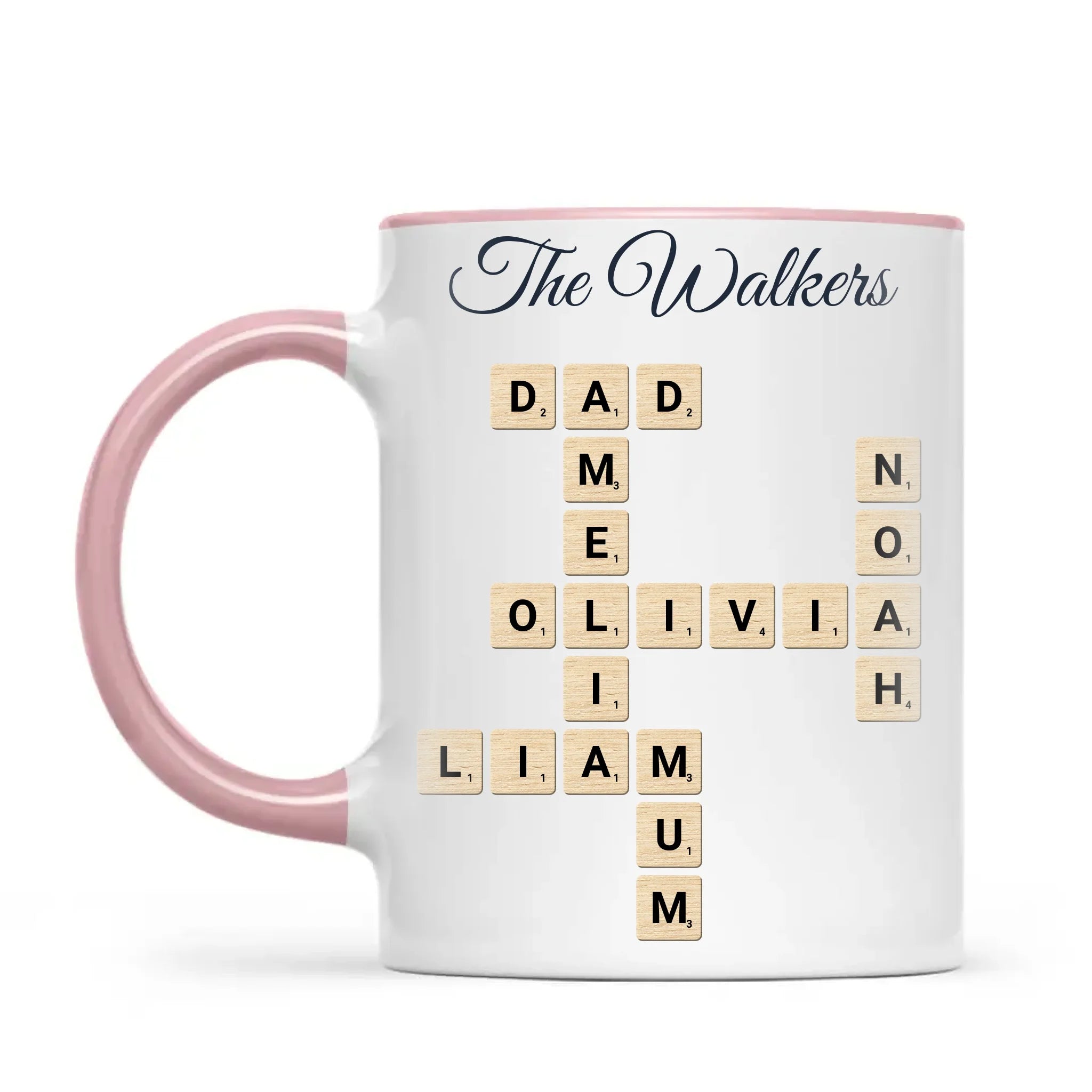 Personalised Family Names Crossword Mug, view 13