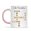 Personalised Family Names Crossword Mug, view 13