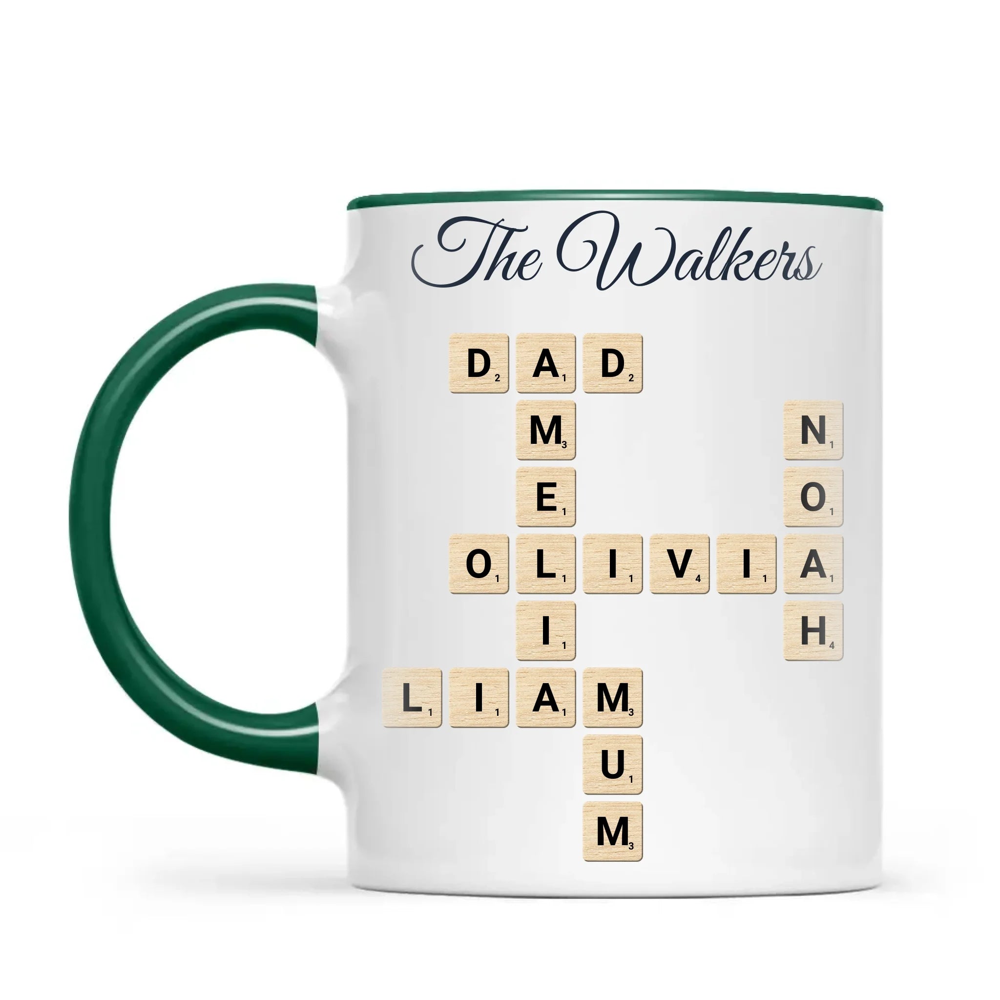 Personalised Family Names Crossword Mug, view 19