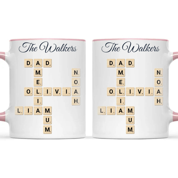 Personalised Family Names Crossword Mug, view 15