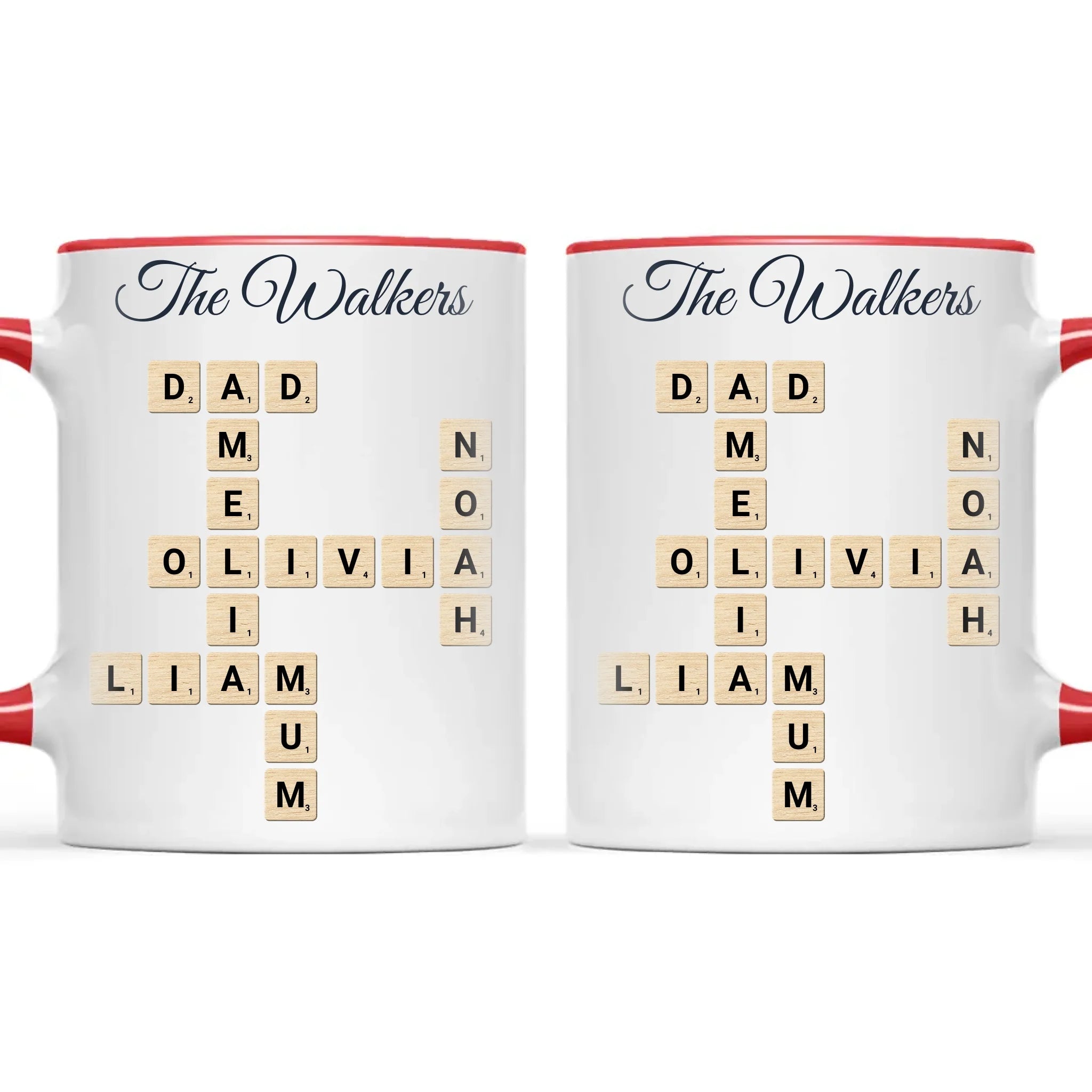 Personalised Family Names Crossword Mug, view 6