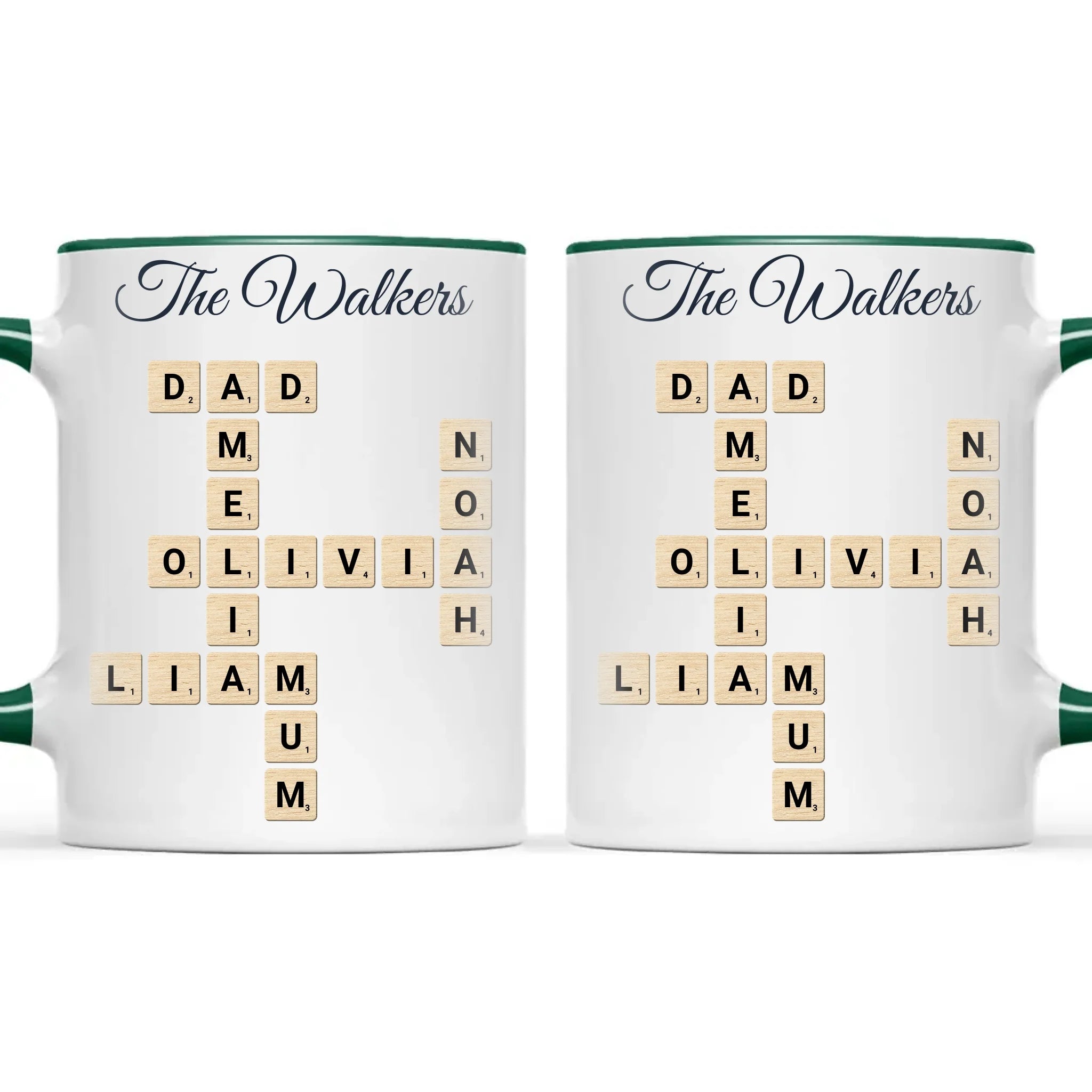 Personalised Family Names Crossword Mug, view 21