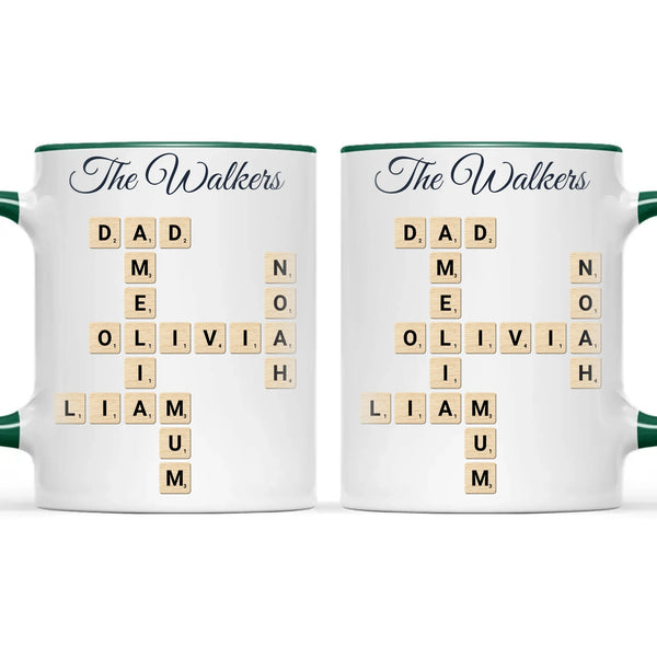 Personalised Family Names Crossword Mug, view 21