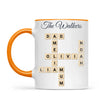 Personalised Family Names Crossword Mug, view 10