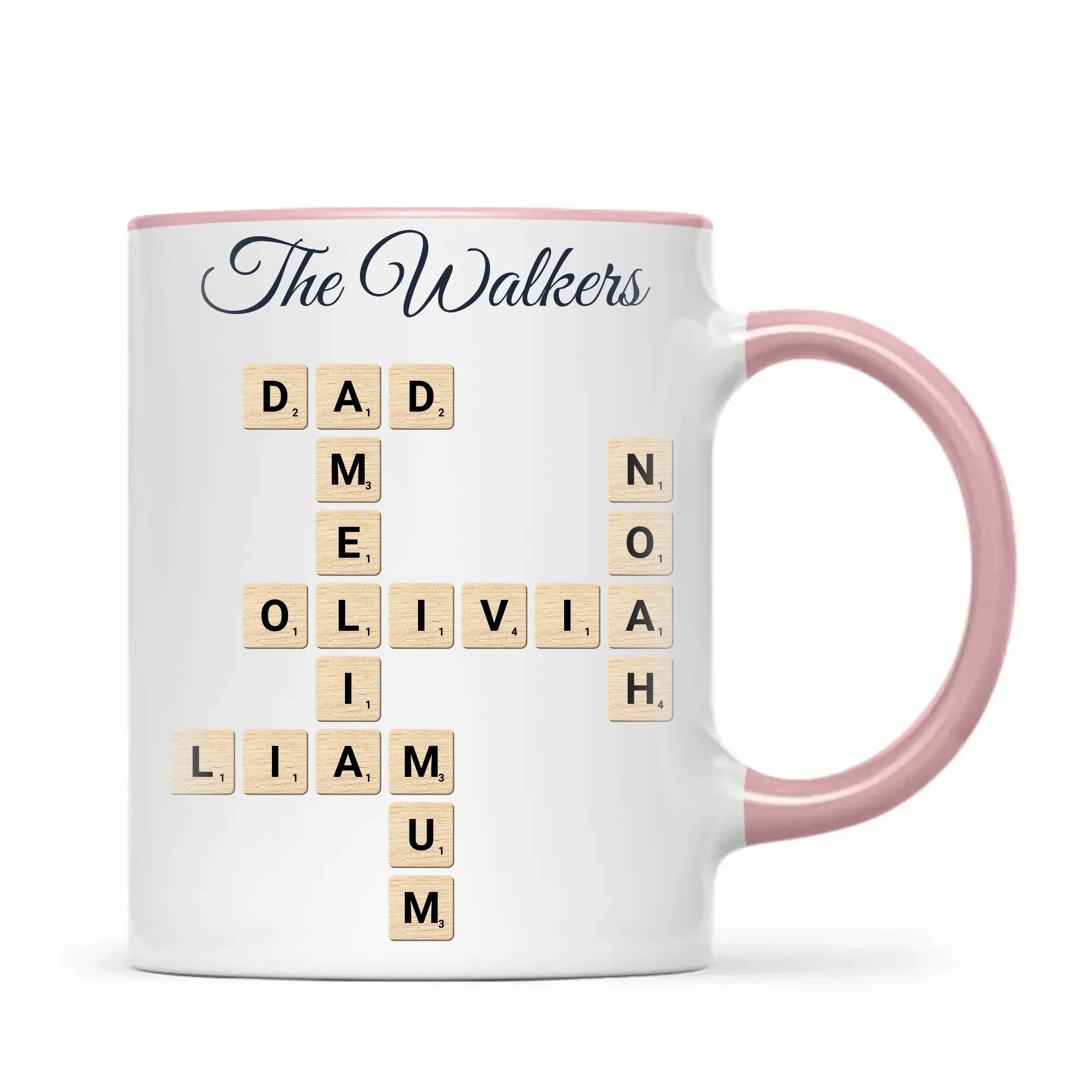 Personalised Family Names Crossword Mug, view 14