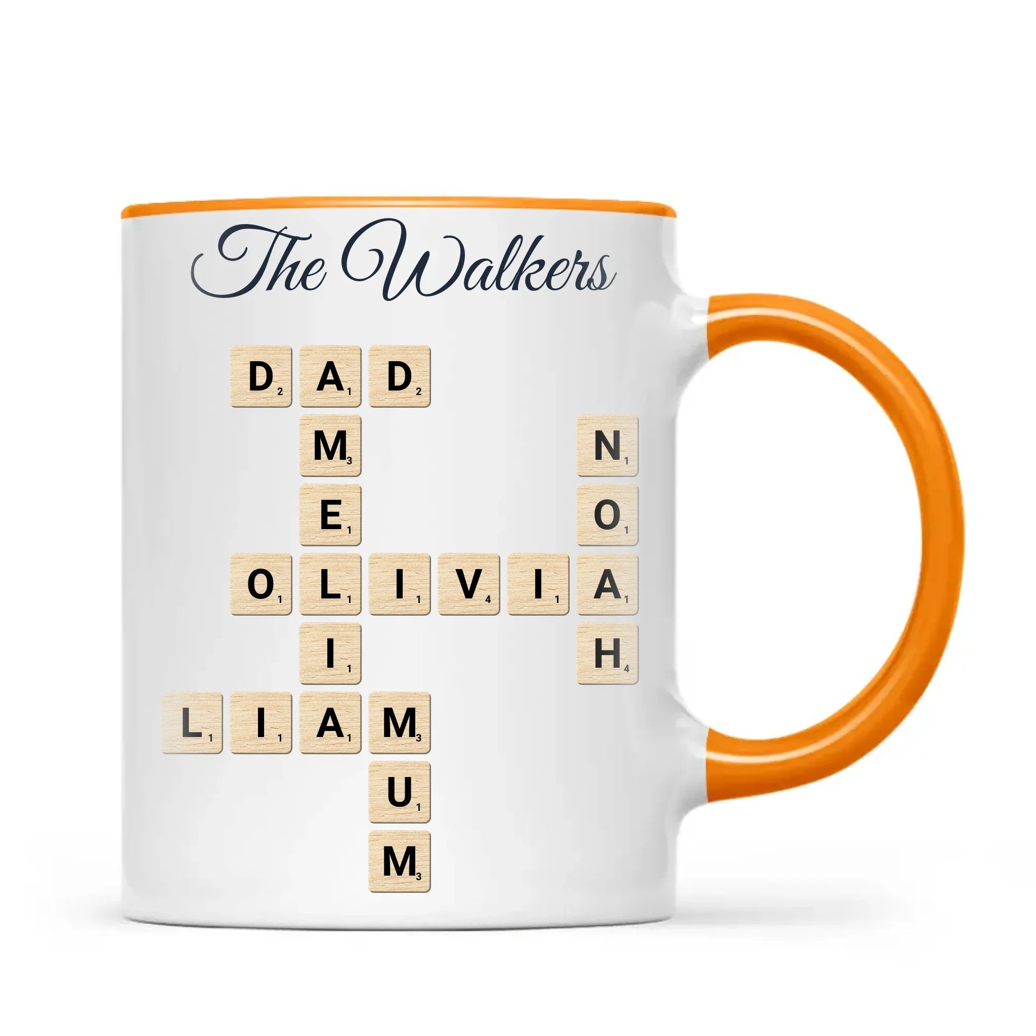 Personalised Family Names Crossword Mug, view 11
