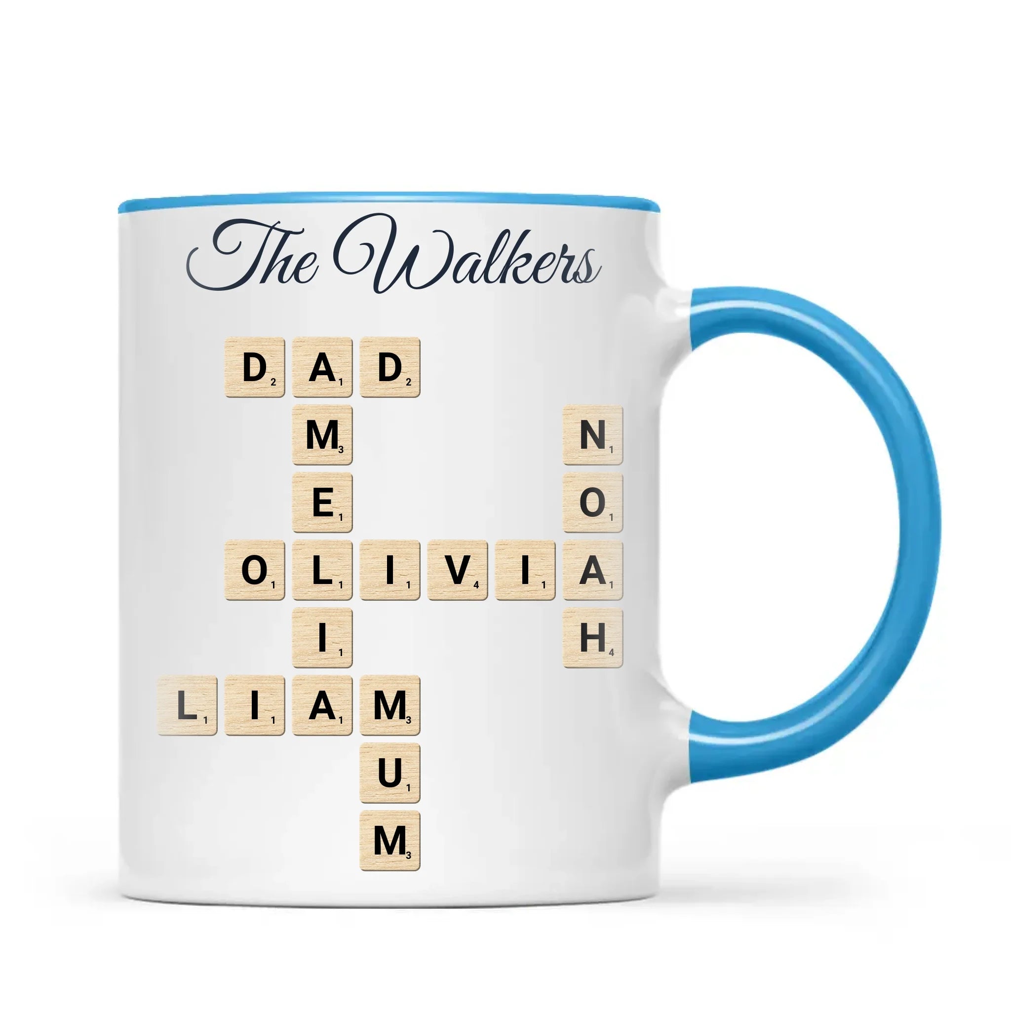 Personalised Family Names Crossword Mug, view 8