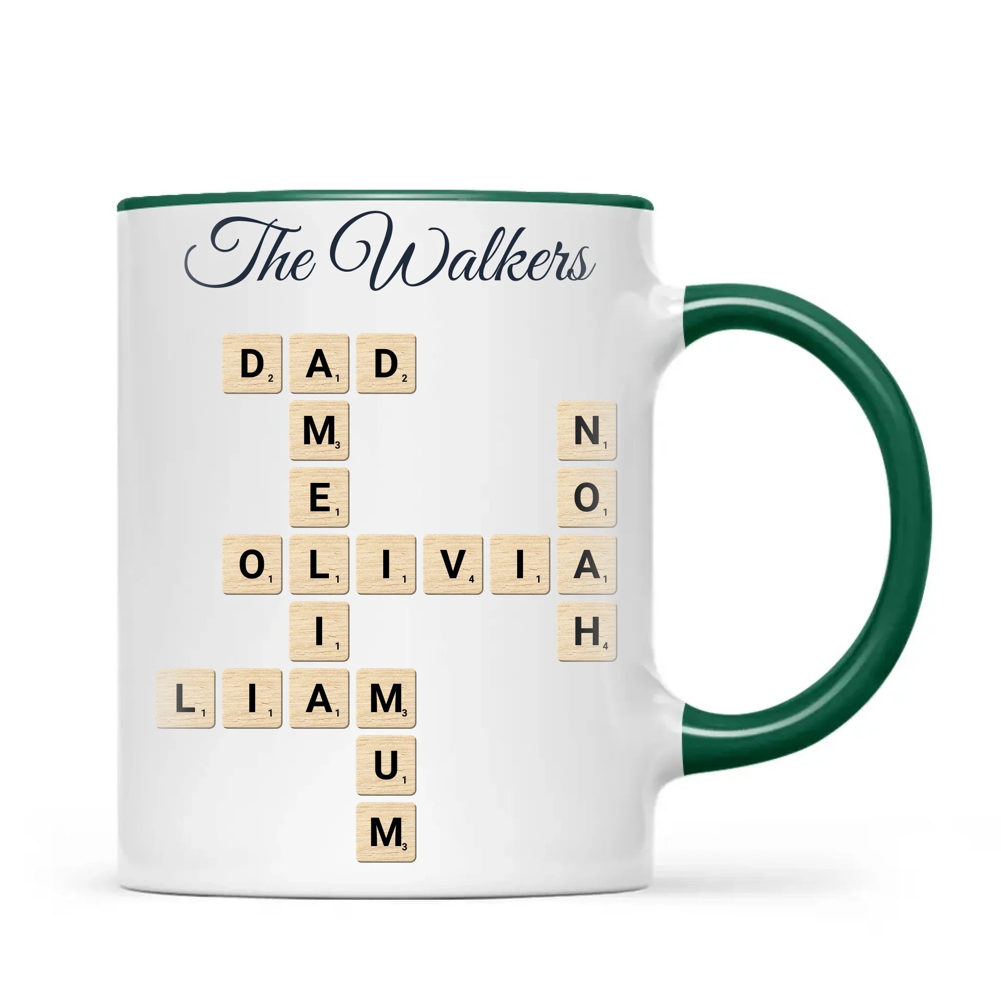 Personalised Family Names Crossword Mug, view 20