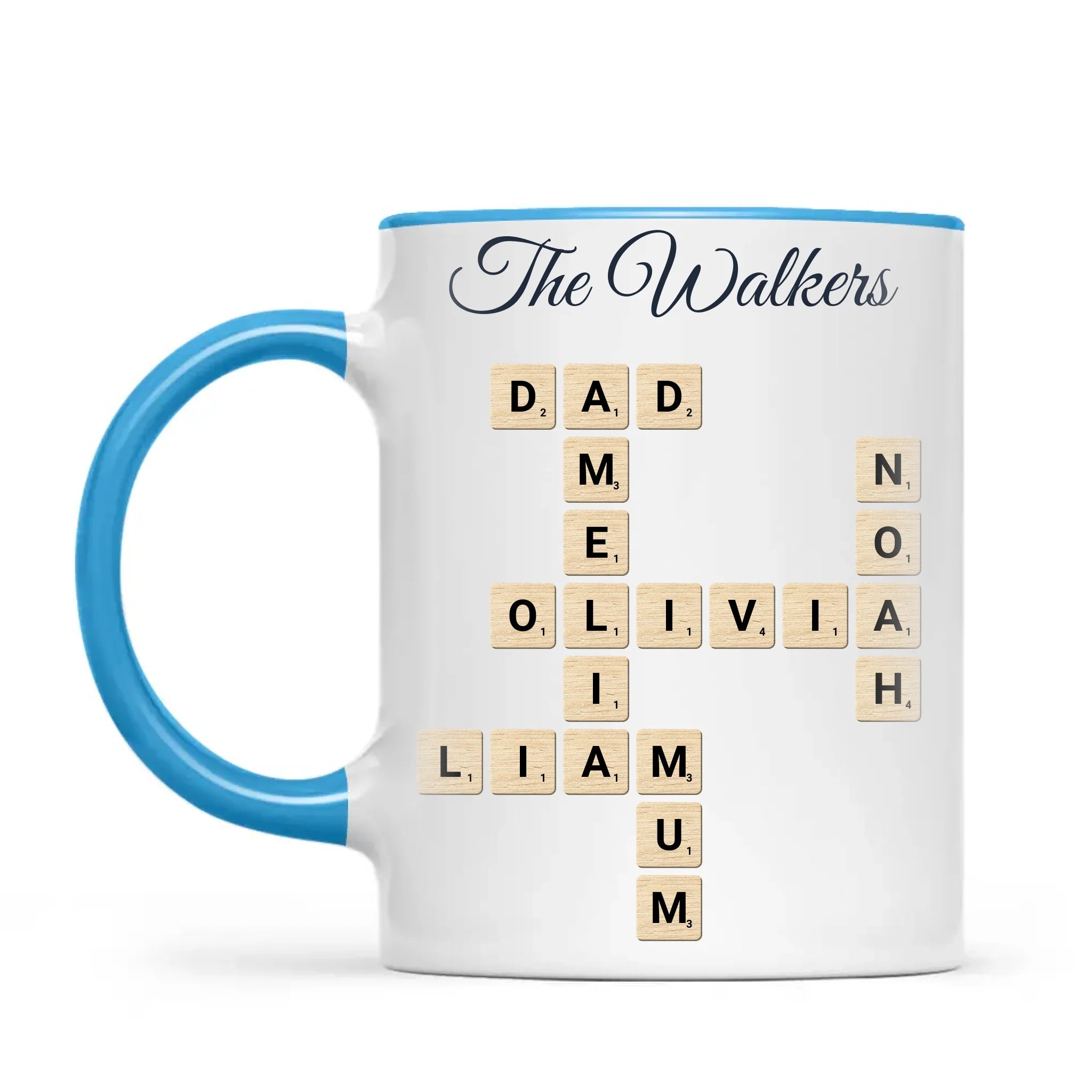 Personalised Family Names Crossword Mug, view 7