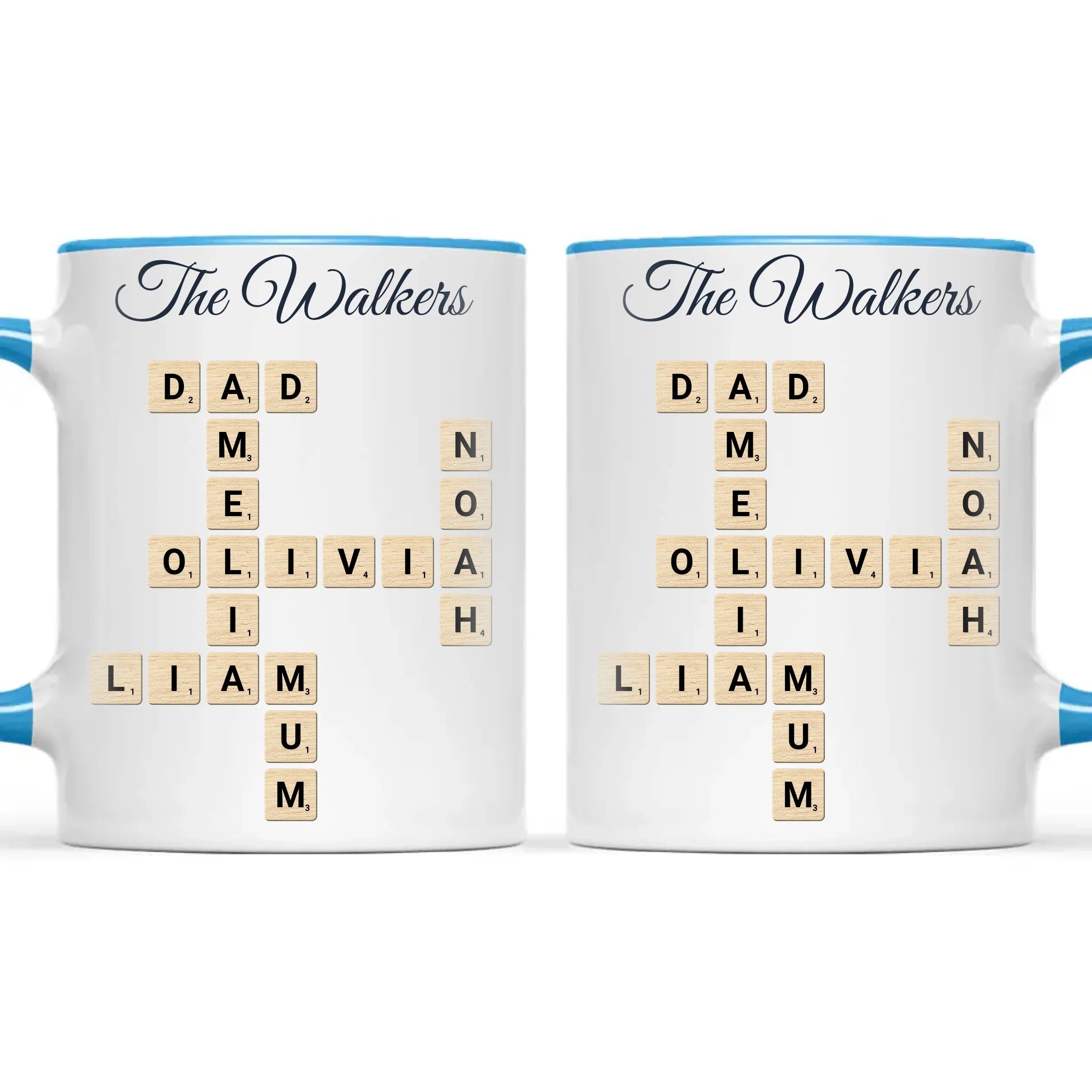 Personalised Family Names Crossword Mug, view 9