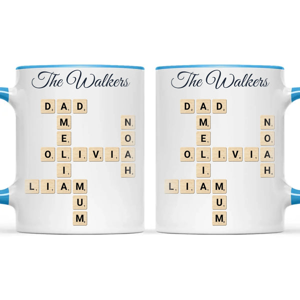 Personalised Family Names Crossword Mug, view 9