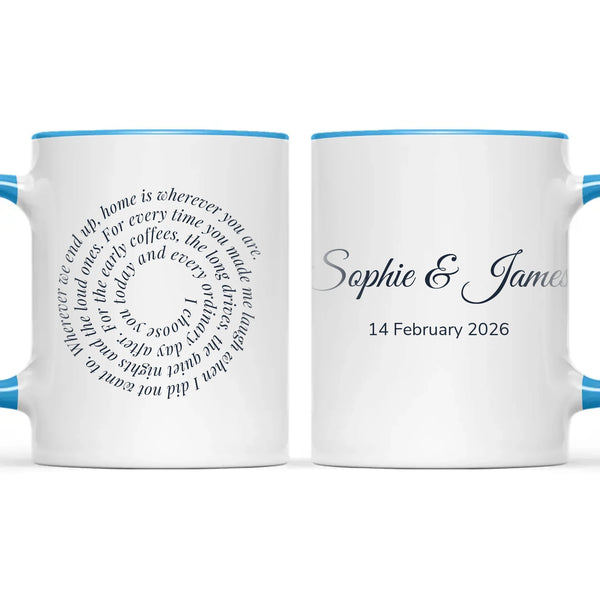 Personalised Spiral Words Mug, view 9