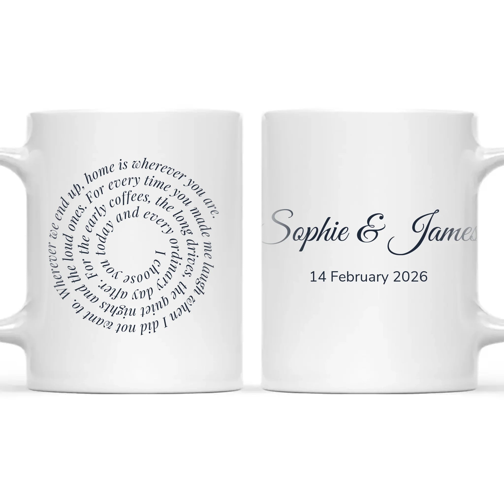 Personalised Spiral Words Mug, view 3