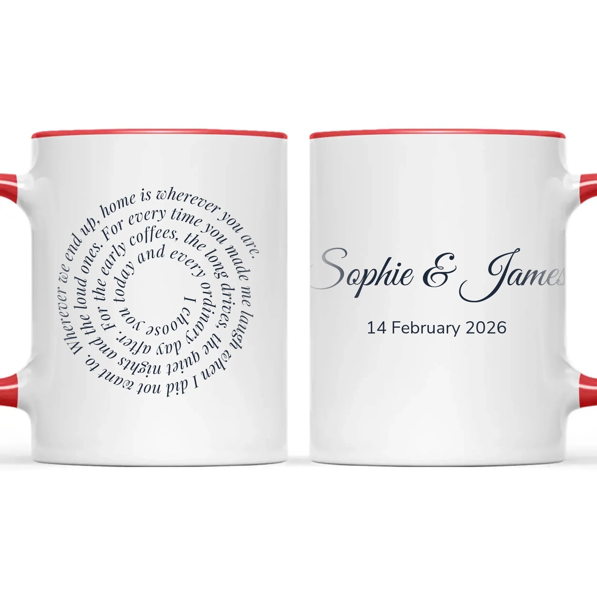 Personalised Spiral Words Mug, view 6
