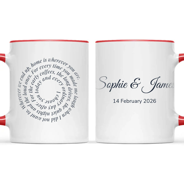 Personalised Spiral Words Mug, view 6