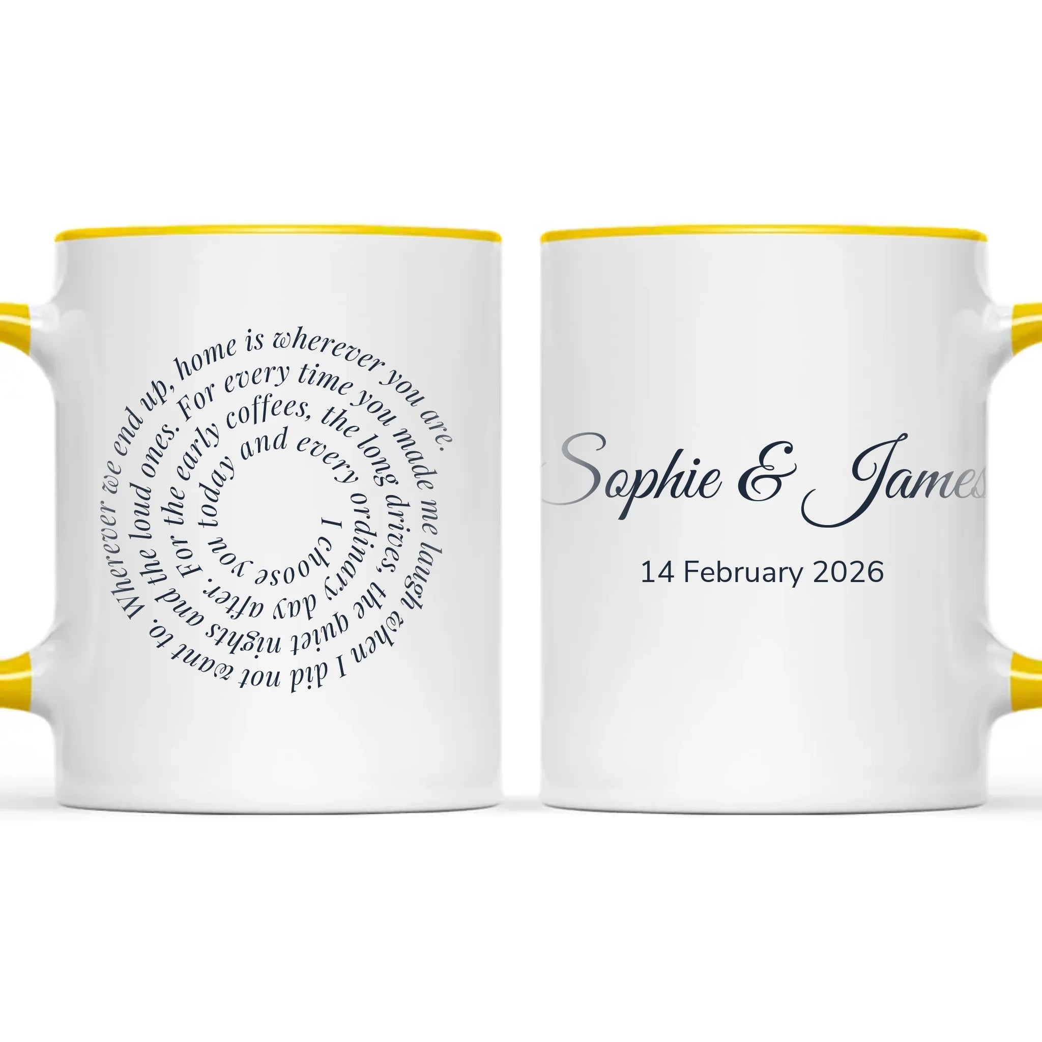 Personalised Spiral Words Mug, view 18