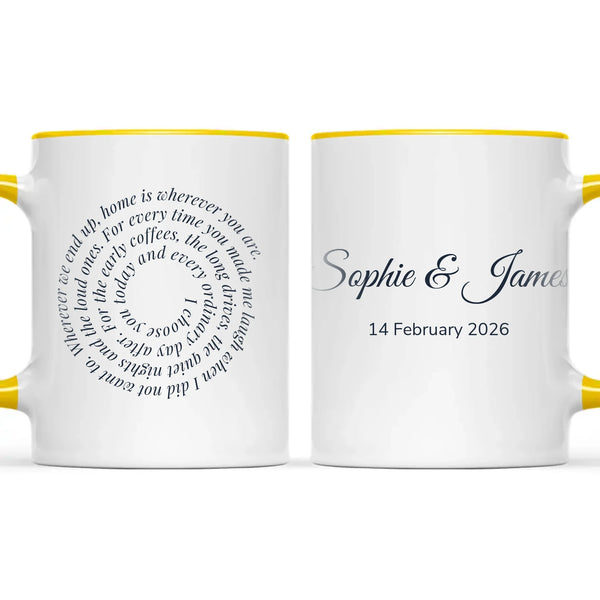 Personalised Spiral Words Mug, view 18