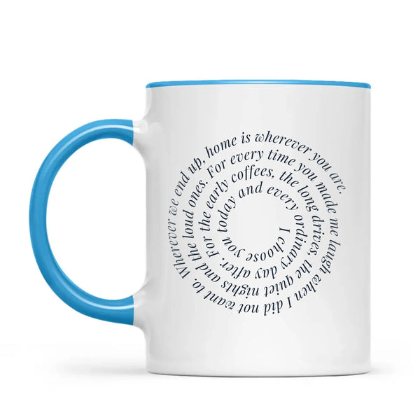 Personalised Spiral Words Mug, view 7