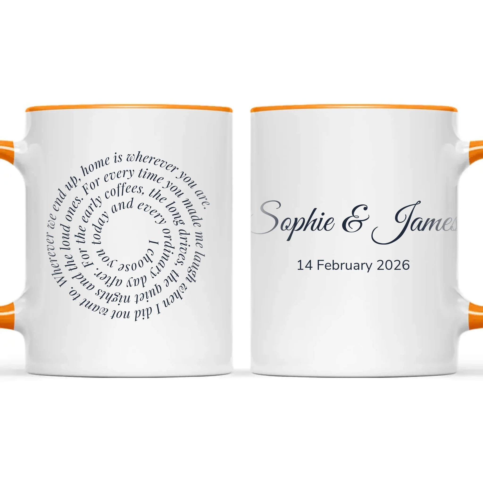 Personalised Spiral Words Mug, view 12