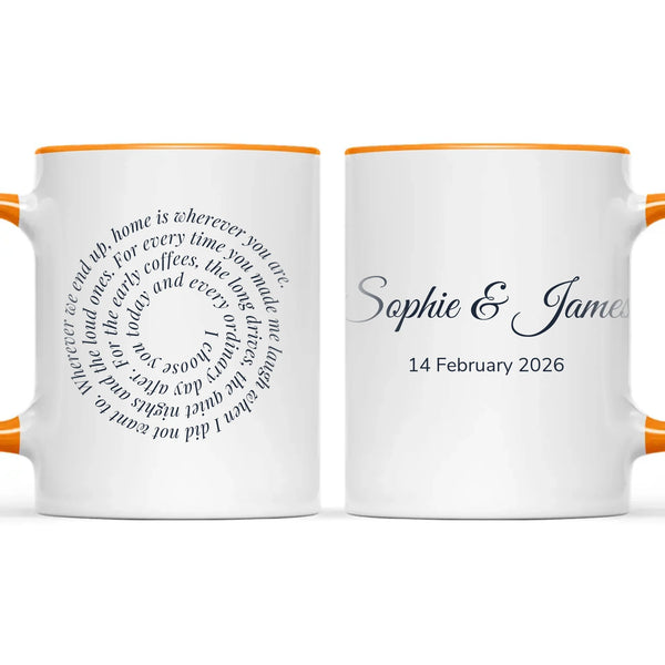 Personalised Spiral Words Mug, view 12