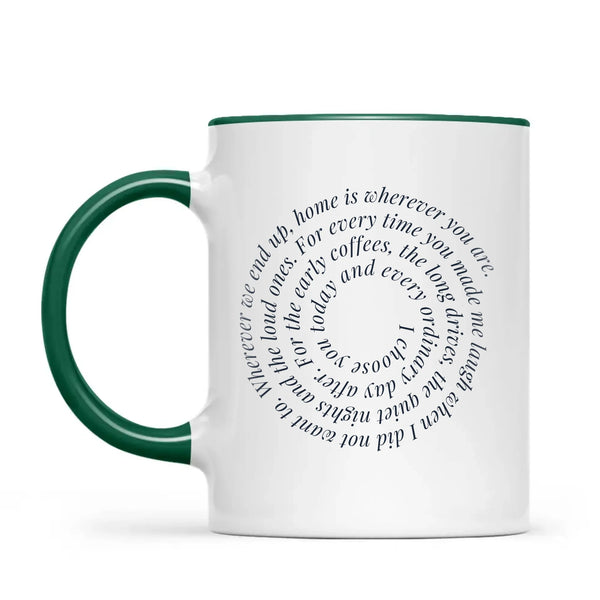 Personalised Spiral Words Mug, view 19