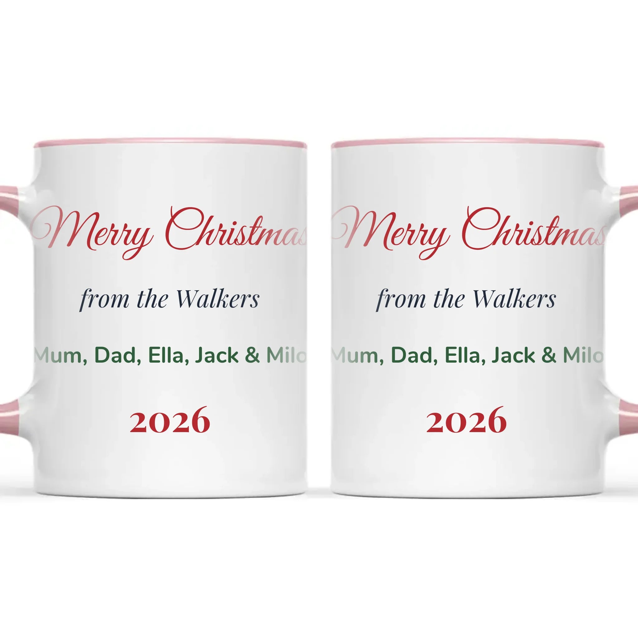 Personalised Christmas Family Names Mug, view 15