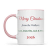 Personalised Christmas Family Names Mug, view 13