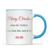 Personalised Christmas Family Names Mug, view 8