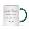 Personalised Christmas Family Names Mug, view 20