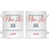 Personalised Nice List Christmas Mug, view 3