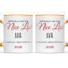 Personalised Nice List Christmas Mug, view 12